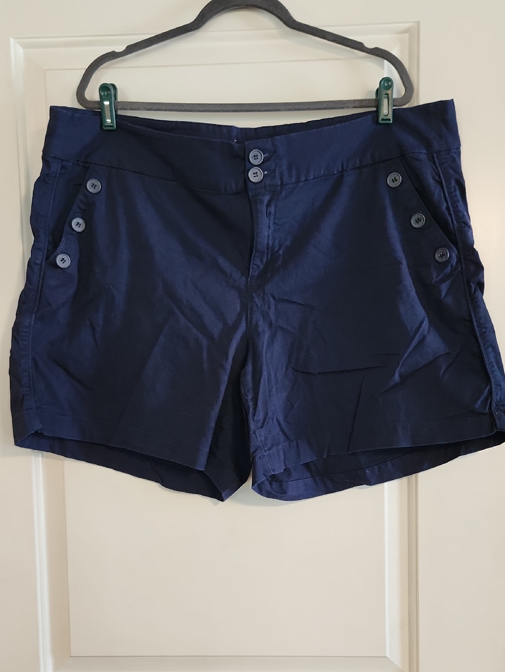 Westport Navy Cotton Blend Women's Shorts